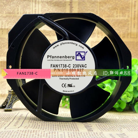 For Pfannenberg FAN1738-C 230VAC 220V-240V radiating fan