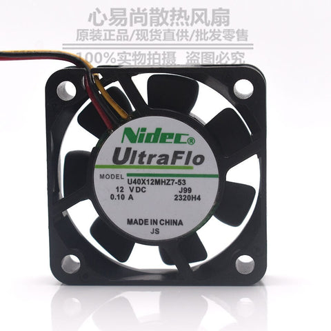 For Nidec U40X12MHZ7-53 4010 40X40X10mm 4cm DC 12V 0.1A axial cooling fans
