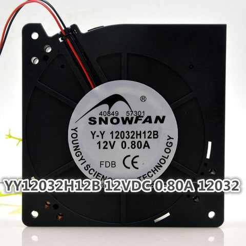12CM 12032 Turbo Fan Double Ball Blower YY12032H12B 12V 0.80A