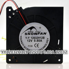 12CM 12032 Turbo Fan Double Ball Blower YY12032H12B 12V 0.80A
