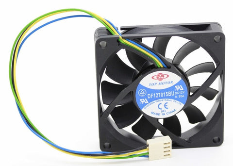 DF127015BU Pwm Cooling Fan 70mm For Top Motor 12V 0.8A 7CM Double Ball Fans