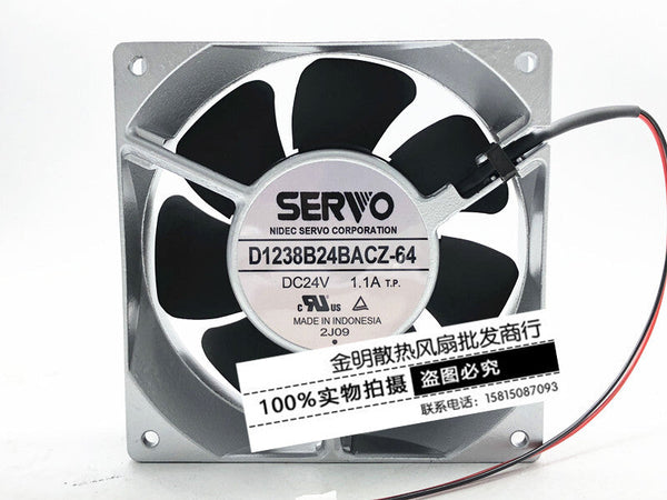SERVO D1238B24BACZ-64 24V 1.1A 12CM aluminum frame inverter cooling fan