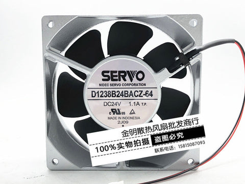 SERVO D1238B24BACZ-64 24V 1.1A 12CM aluminum frame inverter cooling fan