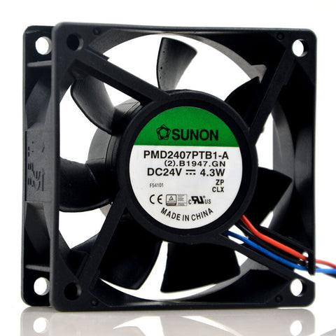 PMD2407PTB1-A Inverter cooling fan 24V 4.3W 0.14A 3wire 70x70x25mm
