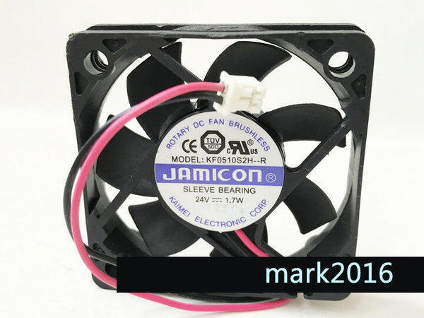 JAMICON Cooling Fan KF0510S2H-R DC24V 1.7W 2-Pin 50x50x10mm