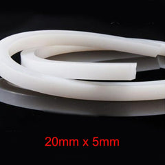 5mm x 5mm/10mm/15mm/20mm/30mm Solid Silicone Rubber Sealing Strip Weatherstrip