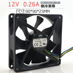 1pcs CoolerMaster FA09225M12SPA 0.26A 9CM CPU PWM cooling fan