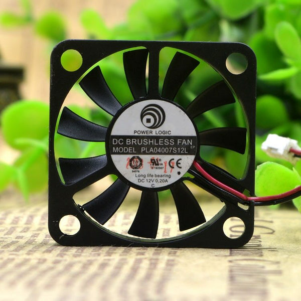 POWER LOGIC 4CM PLA04007S12L 4007 12V 0.20A Motor protection cooling 2 pin
