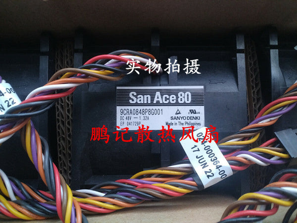 Sanyo 8CM 8080 48V 1.32A 9CRA0848P8G001 dual motor cooling fan