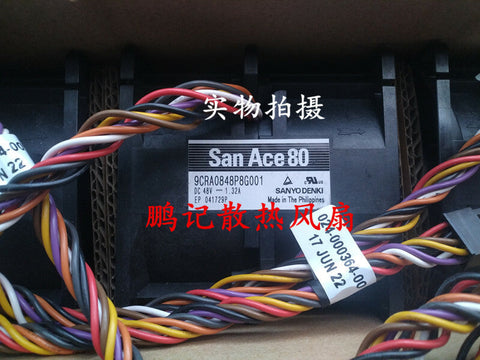 Sanyo 8CM 8080 48V 1.32A 9CRA0848P8G001 dual motor cooling fan