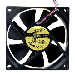 For ADDA AD0812UB-A7BGL S DC 12V 0.26A 4-wire 80x80x25mm Server Cooling Fan