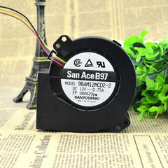 9BAM12MCD2-2 9CM 9733 12V0.75A DUAL BALL 4-Wire PWM SPEED REGULATING TURBOFAN