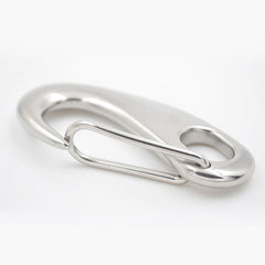 Stainless Steel Portable Snap Hook Boat Rigging Spring Clip Wire Gate Carabiner