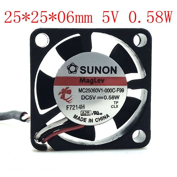 MC25060V1-000C-F99 2506 25x25x6mm 25mm 5V 0.58W three-wire fan