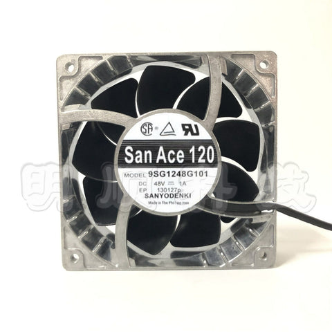 San Ace120 9SG1248G101 48V 1A 12038 metal cooling fan 4 wires