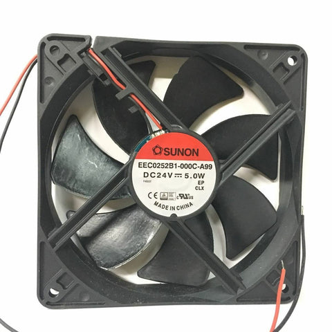 SUNON EEC0252B1-000C-A99 12CM 12025 120x120x25mm DC 24V 5.0W 2-line Cooling Fan