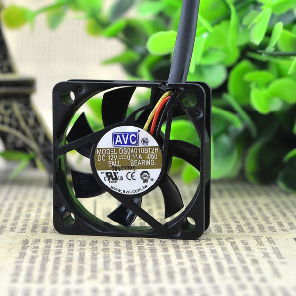AVC DS04010B12H Fan 12v 0.11A 3pin 40*40*10mm