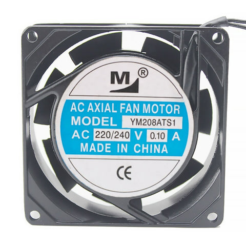 YM208ATS1 AC 220/240V 0.10A 8CM 8025 80X80X25MM Aluminum frame cooling fan