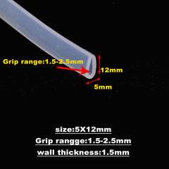 silicone rubber glass seal strip bath shower door window edge trim glazing strip