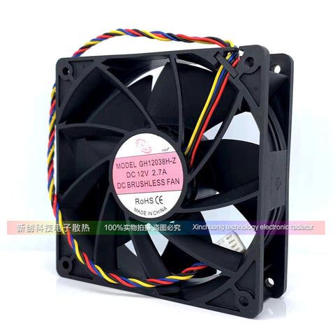Gh12038h-z 4r-wires Violent Fan S7 S9 L3+ Dedicated 12cm High Air Volume 2.7A