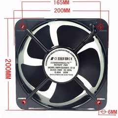 FP20060EX-S1-B 20CM 200x200x60 MM 20060 AC 220V Double Ball Bearing Axial Fan
