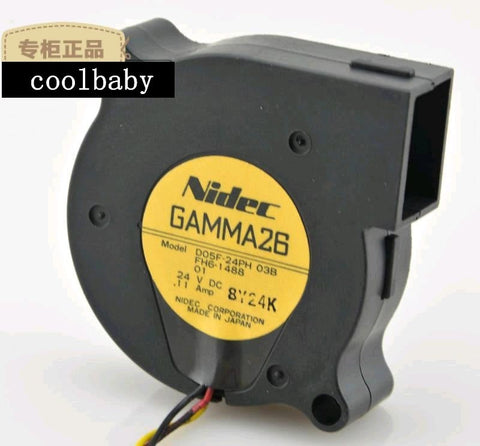NIDEC D05F-24PH 03B fan 50*15mm 3pin 24V 0.11A