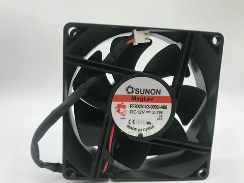 SUNON Fan PF80251V3-000U-A99 DC 12V 2.7W 8025 80*25MM 2 PIN cooling fan
