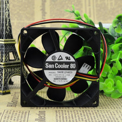 SANYO DC12V 0.13A 9A0812H409 80MM 8cm computer Server case Cooling fan with 3pin
