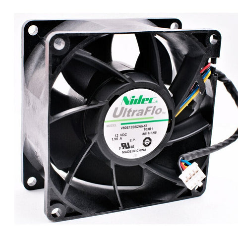 Nidec V80E12BS2A5-57 8cm 8038 DC12V 1.95A Refrigerator server cooling fan