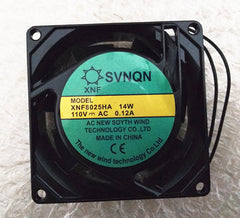 1PC SVNQN XNF8025HA 110V 14W 0.12A 8CM Small Incubator Cooling Fan Good quality