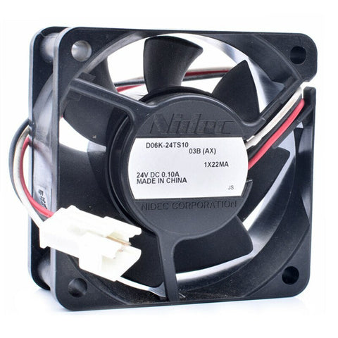 Nidec D06K-24TS10 6cm 6025 60x60x25mm 3 pin 24V 0.10A quiet inverter cooling fan