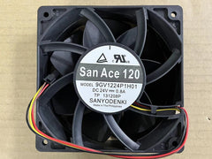 Sanyo 9GV1224P1H01 DC24V 0.8A 12038 12CM high air volume cooling fan
