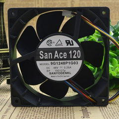 San Ace 120 12038 48V 0.25A 9G1248P1G03 12cm Motor protection cooling FAN