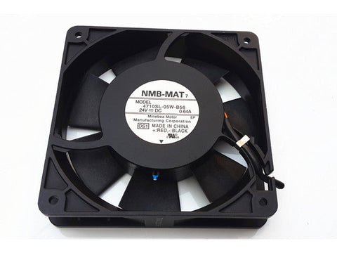 NMB 4710SL-05W-B56 12025 24V0.64A 4-wire temperature control inverter metal fan