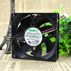 Nidec UltraFlo Series 9025 0.25A T92T12MUA7-57 4-wire high volume silent fan