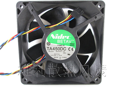 Wholesale Original Nidec TA450DC B35502-35 12038 12cm 12V 1.4A fan 4wire