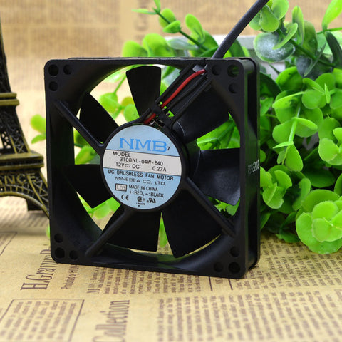 NMB 3108NL-04W-B40 12V 0.27A 8CM 8020 2PIN