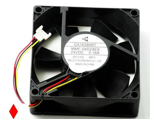 REPLACEMENT: CA1639H01 MMF-08D24ES-RP1 24V 0.16A 80 * 80 * 25MM three wire fan