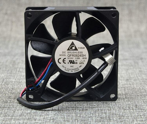 Delta QFR0824SH 8025 8cm 24V DC 3wire cooling fan