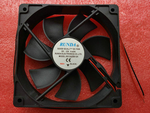 RUNDA 12CM RD12025B12H 12V 0.60A 120*25mm large air volume cooling fan