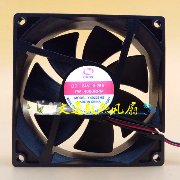 Genuine Yuxun Yx9225hs 9.2cm 9225 2-wire Cooling Fan 24v 0.28a