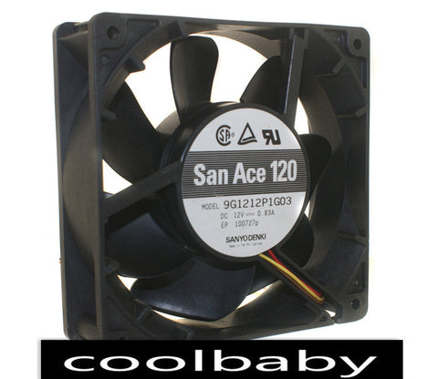 Sanyo 9G1212P1G03 fan 120*120*38mm 4pin PWM 12V 0.83A