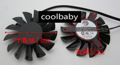 PLD08010512HH Graphics card cooling fan DC12V 0.35A 4Pin