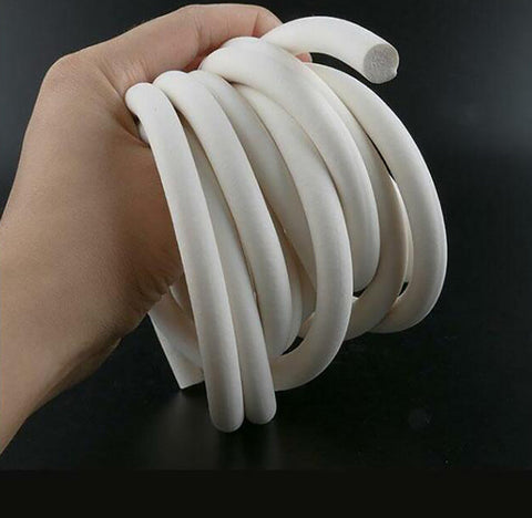 Dia1-20mm Silicone Rubber Foamed Seal Strip Round Sponge Cord Sealing Waterproof