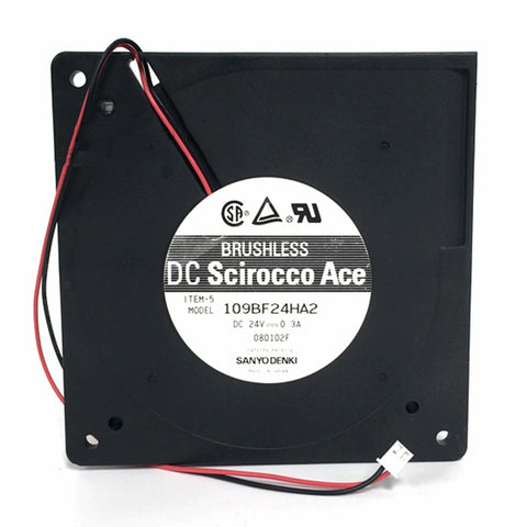 For Sanyo 109BF24HA2 DC24V 0.3A Inverter Cooling Fan#QW