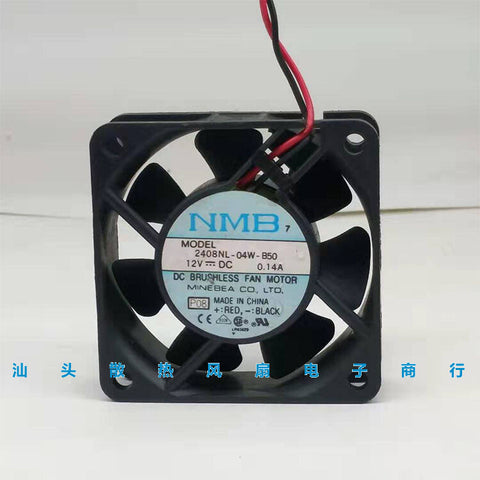 NMB 2408NL-04W-B50 6020 12V 0.14A 6CM Dual Ball Silent Fan
