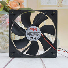 1pc TONON TD1225LS 12V 0.18A 120*120*25MM 12CM 2Pin Cooling Fan