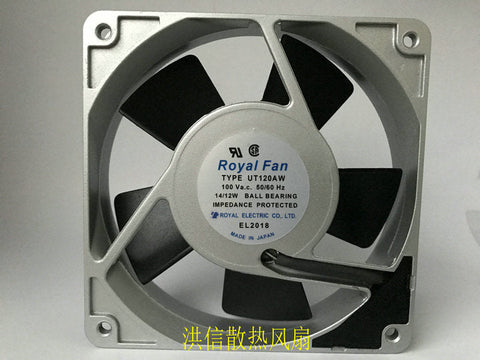 ROYAL Fan UT120AW 100V 14/12W 120*25MM aluminum frame cooling fan