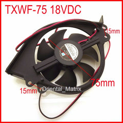 BRUSHLESS DC FAN TXWF-75 18VDC 2Pin For Induction Cooker Cooling Fan