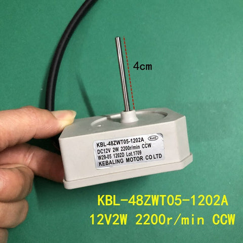 KBL-48ZWT05-1202A 12V Fan Motor Heat Sink 2200r/min For Omar TCL Refrigerator